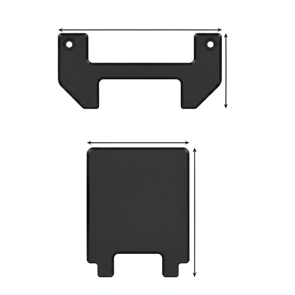 3D Printing Bambu Lab - CNC-gefräster Metall-Deflektor für Bambu Lab X1
